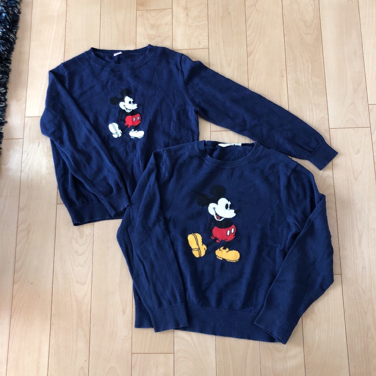 Paypayフリマ ユニクロ ミッキー セーター キッズ 140 2枚