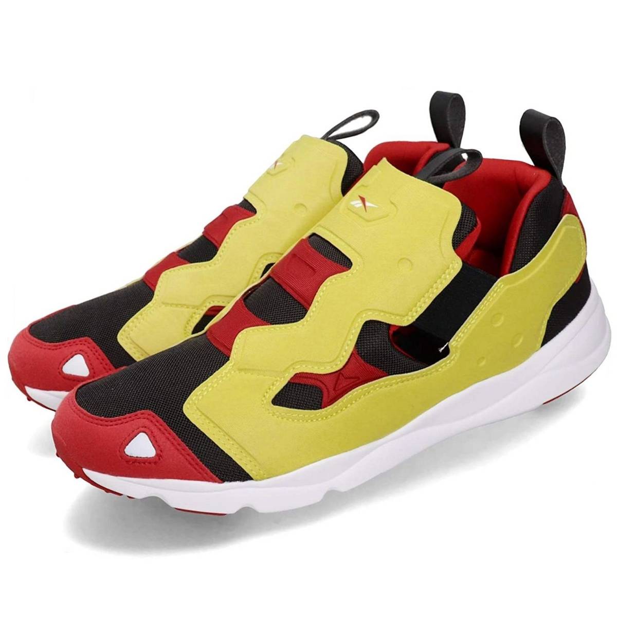 ☆Reebok FURYLITE 3.0 黒/黄/赤 27.0cm リーボック フューリー ライト 3.0 SLIP-ON FU9080の画像1