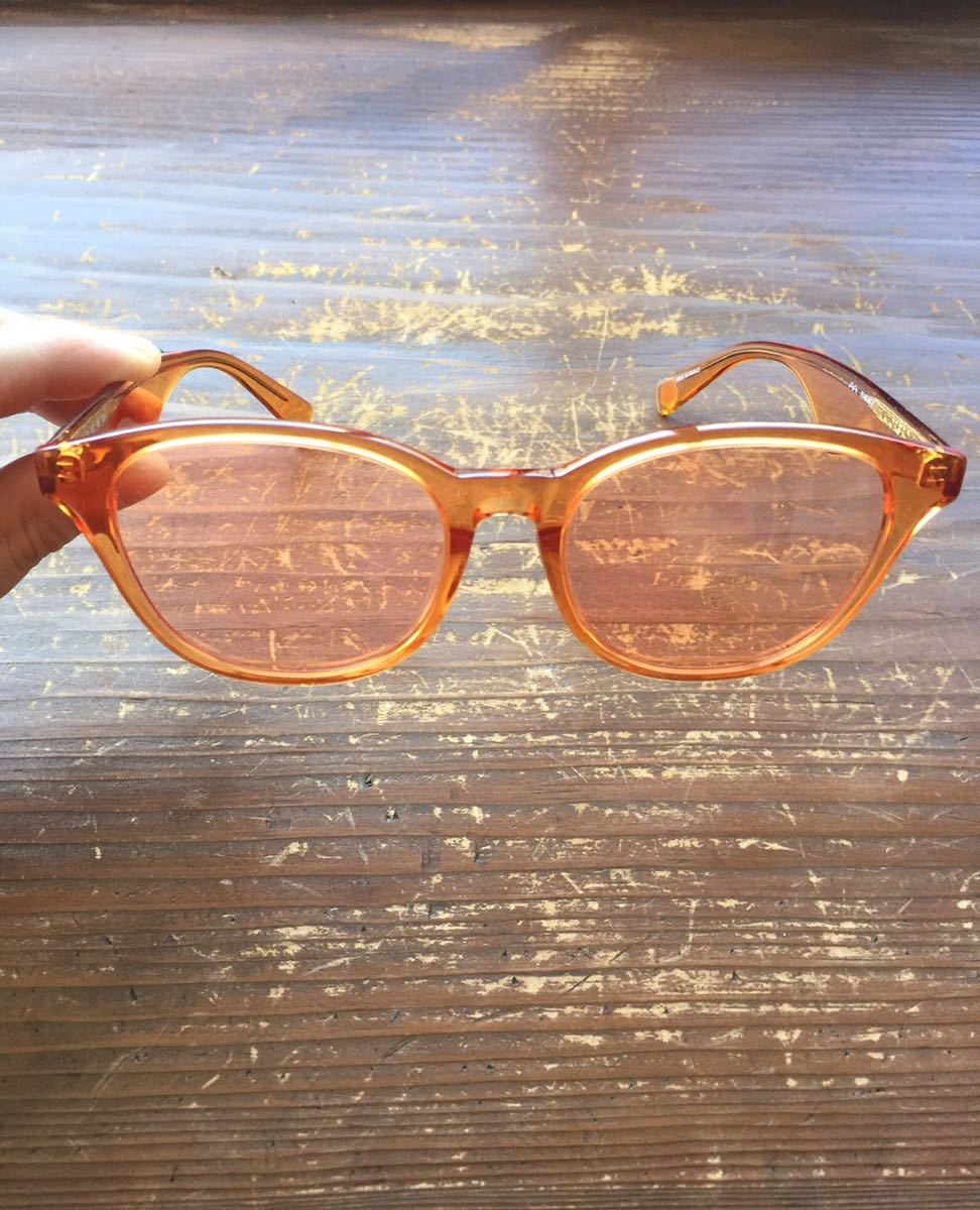 [VIKTOR&ROLF Victor & Rolf glasses sunglasses orange 2019 year of model times none color lens beautiful goods date glasses original case glasses .. attaching ]