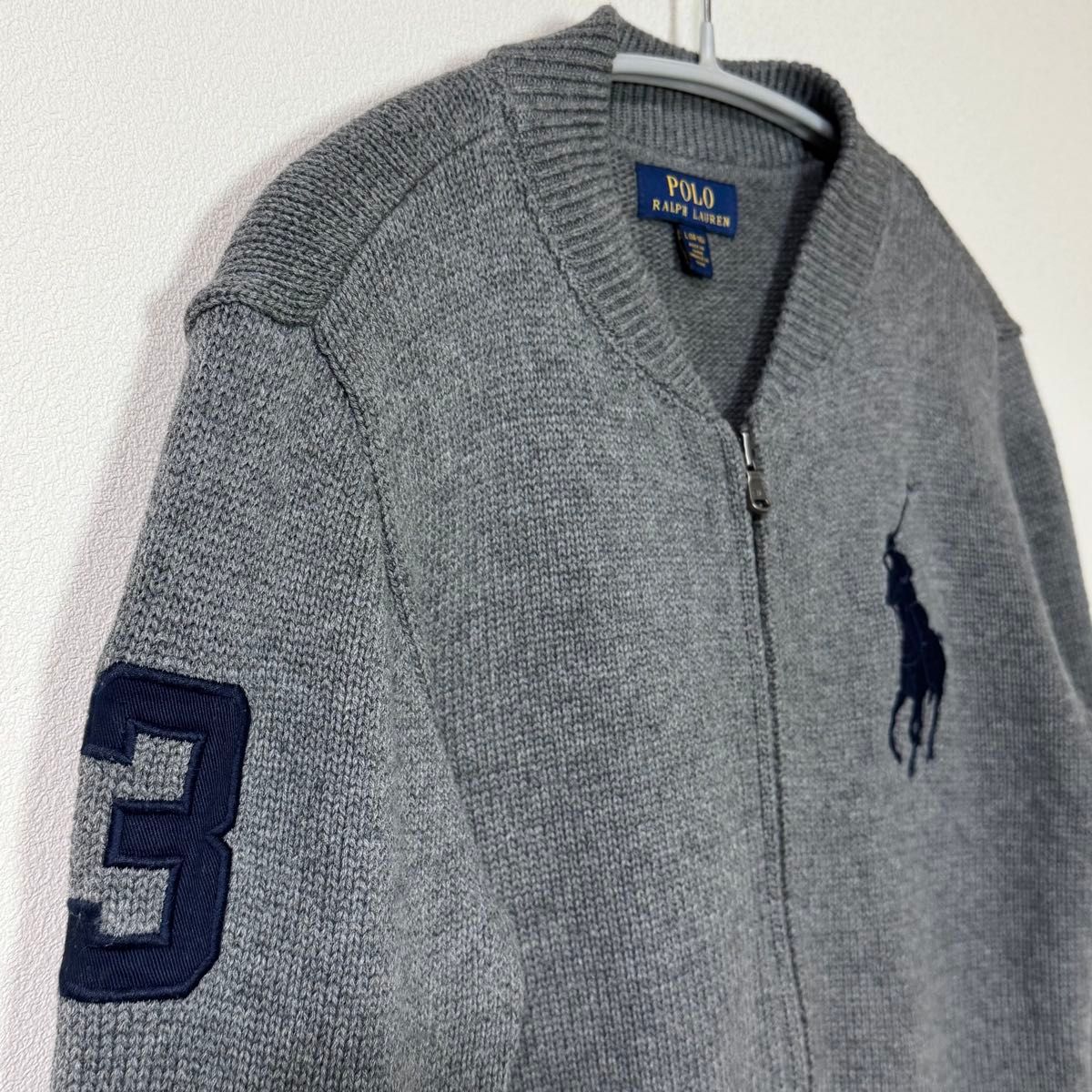 美品 POLO RALPHLAURE ポロ ラルフローレン ビッグポニー ジップ