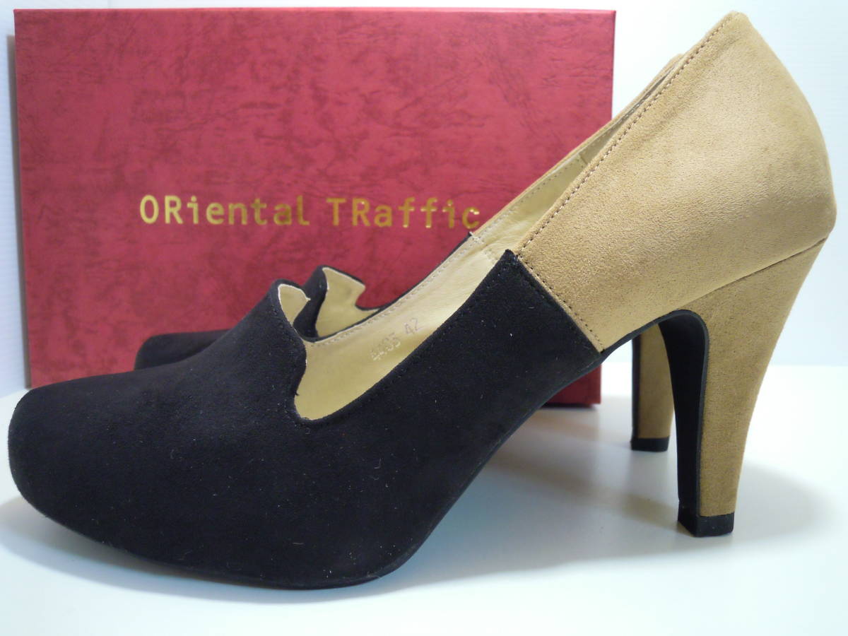 ORiental TRafficolientaru traffic original leather suede opera pumps bai color size 42(26.0cm)
