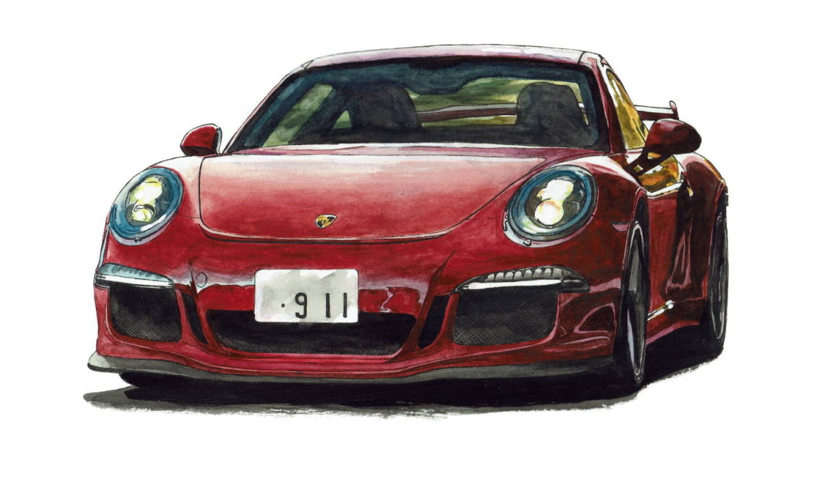 Paypayフリマ Gc 1357 ポルシェカレラ911 Gts Gc 1358 911 Gt3 911 Gts限定版画300部 直筆サイン有 額装済 作家 平右ヱ門 希望ナンバーをお選び下さい