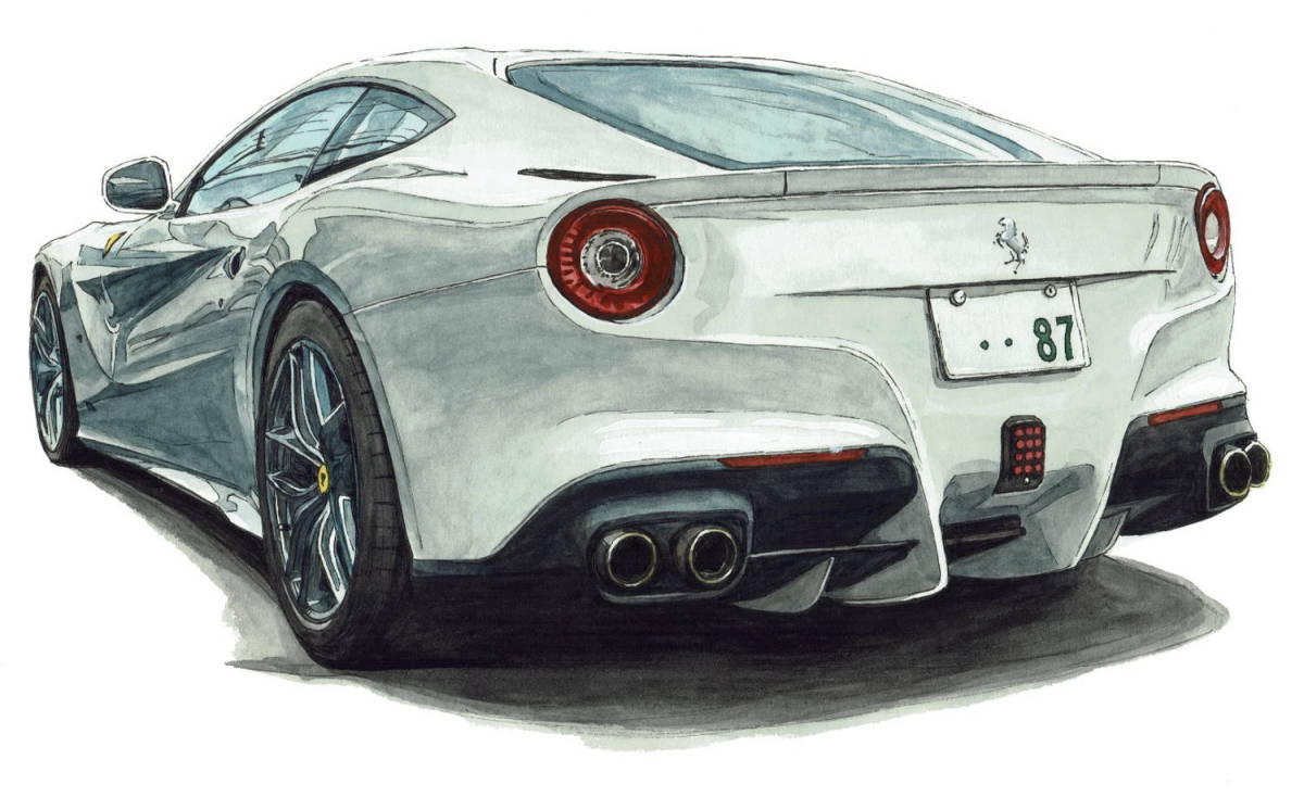 GC-1803 Ferrari California30/F12・GC-1804 フェラーリF12限定版画300部直筆サイン有額装済●作家 平右ヱ門 希望ナンバーをお選びください