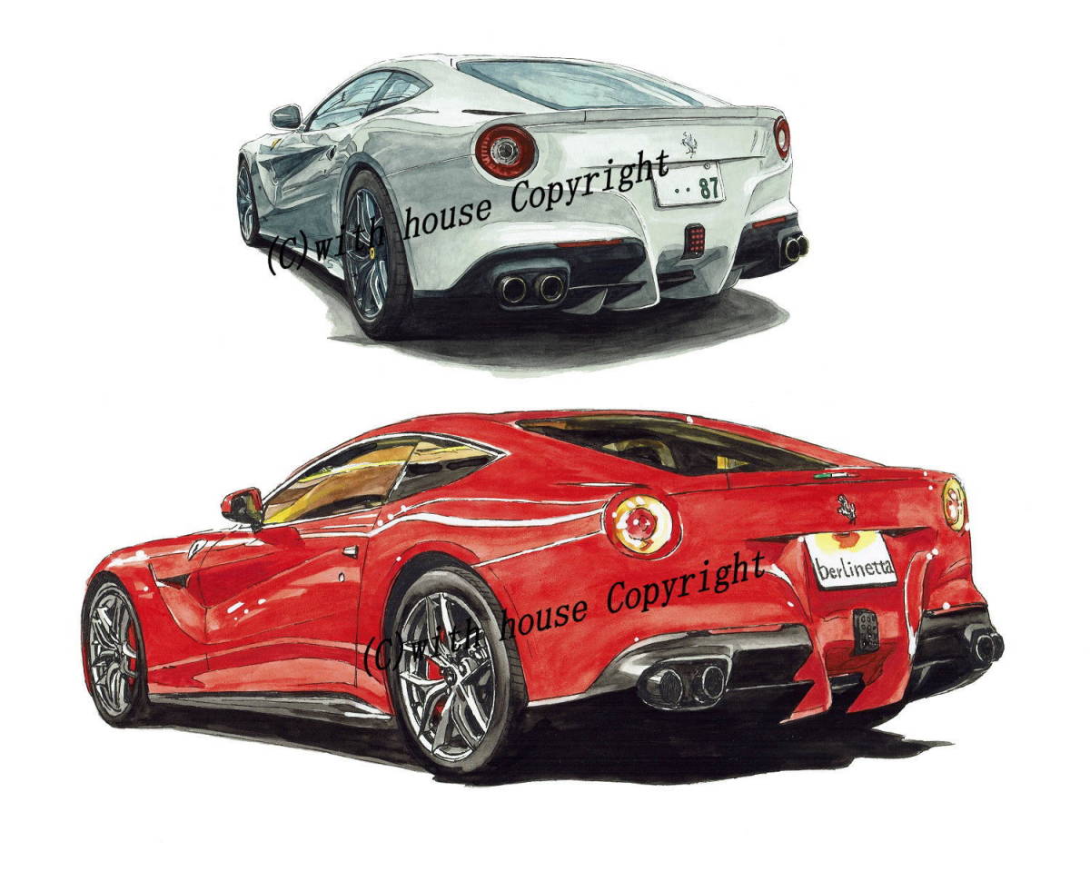 GC-1803 Ferrari California30/F12・GC-1804 フェラーリF12限定版画300部直筆サイン有額装済●作家 平右ヱ門 希望ナンバーをお選びください