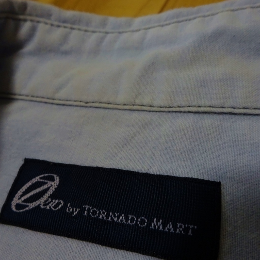 Zero by TORNADO MART シャツ長袖M【 胸囲 ～８９ｃｍ 】ライトブルーグレー 日本製 トルネードマート