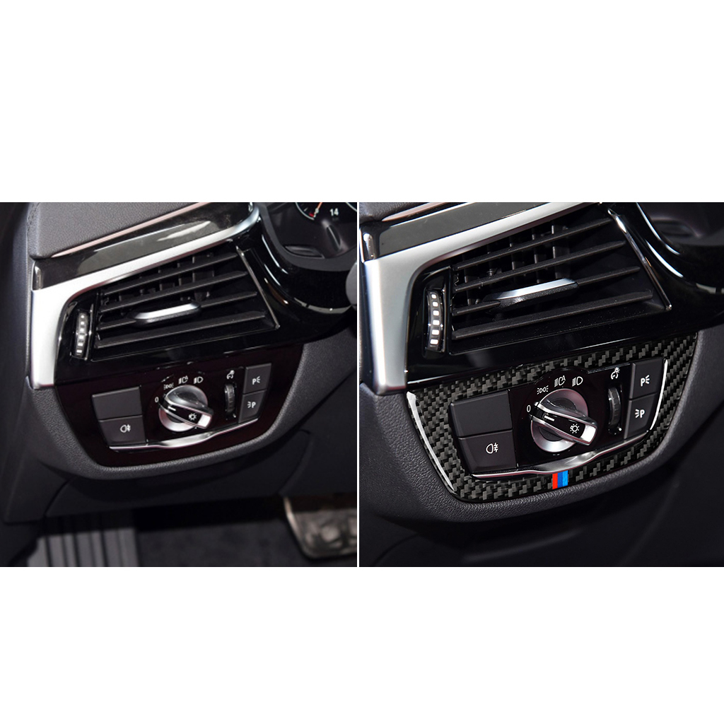 BMW　5シリーズ　G30/G38　カーボン製　ヘッドライトスイッチカバー　1個　3色タイプ　送料無料_画像8