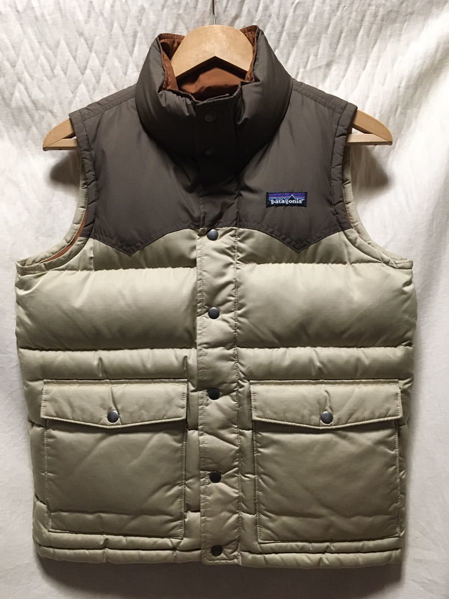  beautiful goods patagonia F9 sling Schott down vest XS waste number rare goods rare color /bi Be down 