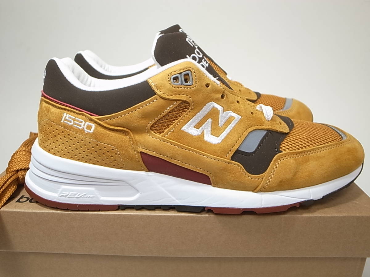 【送料無料 即決】NEW BALANCE UK製 M1530SE 26.5cm US8.5新品 30周年記念 直営限定INCA GOLDマスタードMADE IN ENGLAND 英国製 イギリス製_画像3