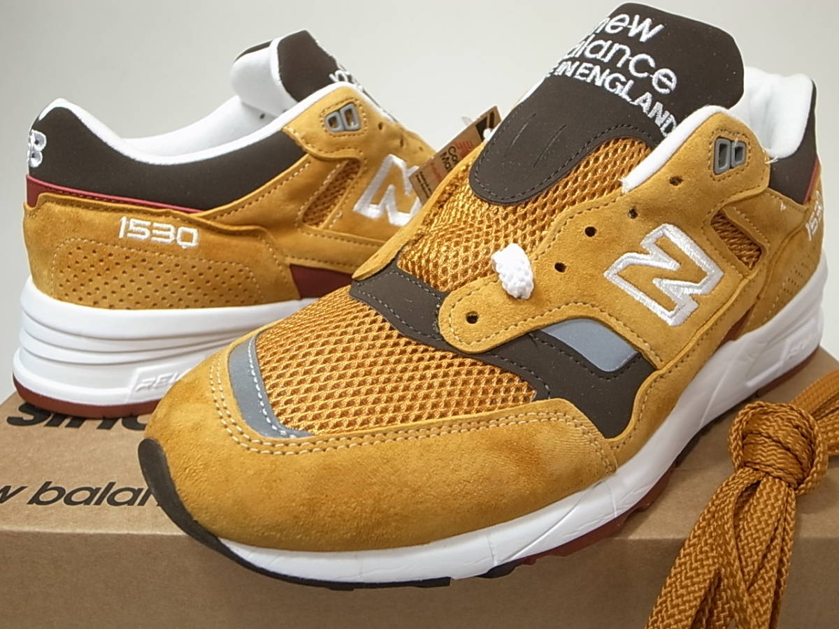 【送料無料 即決】NEW BALANCE UK製 M1530SE 26.5cm US8.5新品 30周年記念 直営限定INCA GOLDマスタードMADE IN ENGLAND 英国製 イギリス製_画像1