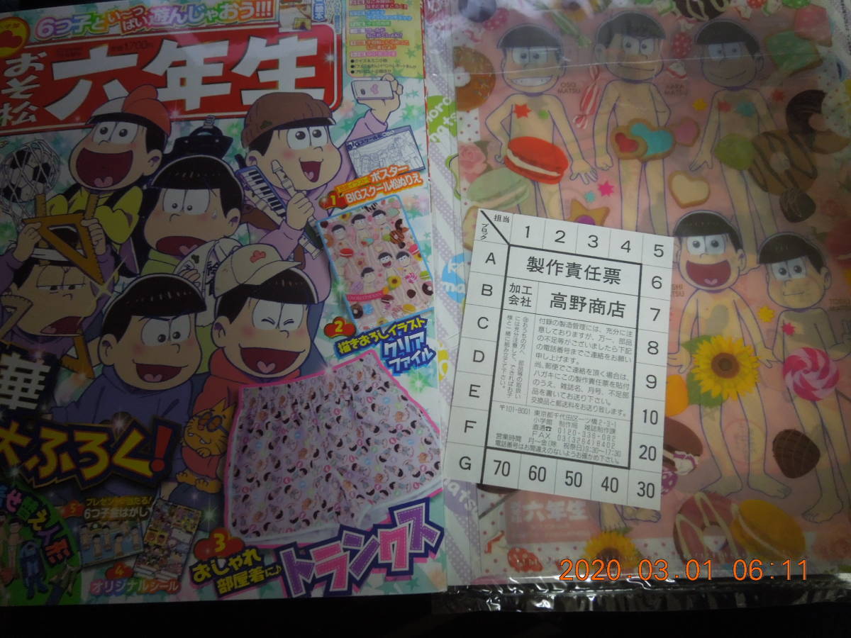 おそ松六年生の値段と価格推移は 10件の売買情報を集計したおそ松六年生の価格や価値の推移データを公開