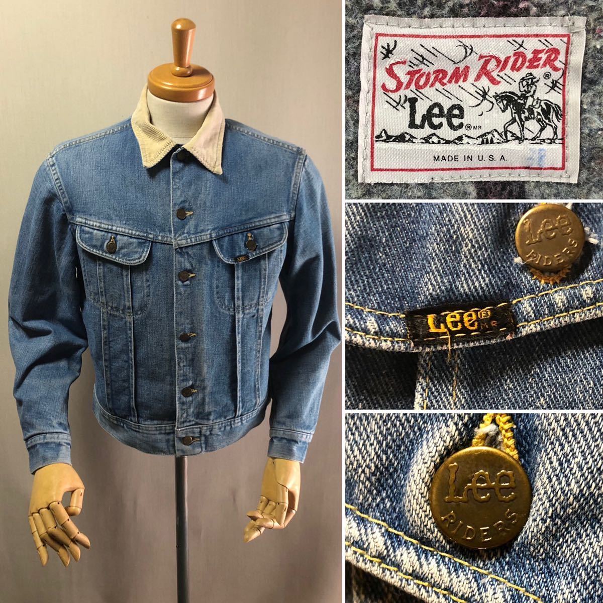 ジージャン 1980s Lee 101 - L J Storm Rider Made in USA Size 38