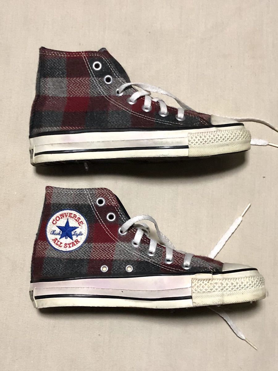 CONVERSE ALL STAR チェック柄 スニーカー Made in USA Size 4.5 (23.5 cm)