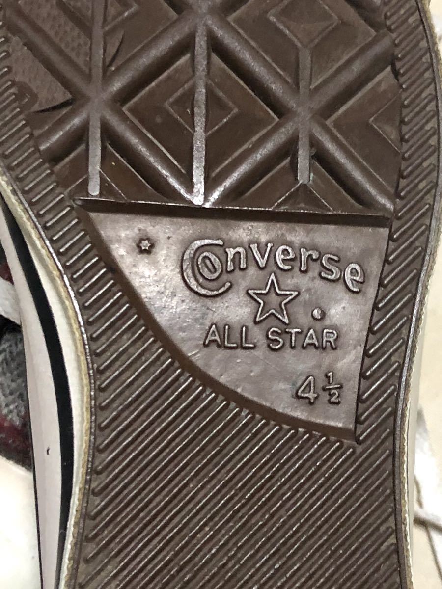 CONVERSE ALL STAR チェック柄 スニーカー Made in USA Size 4.5 (23.5 cm) 1