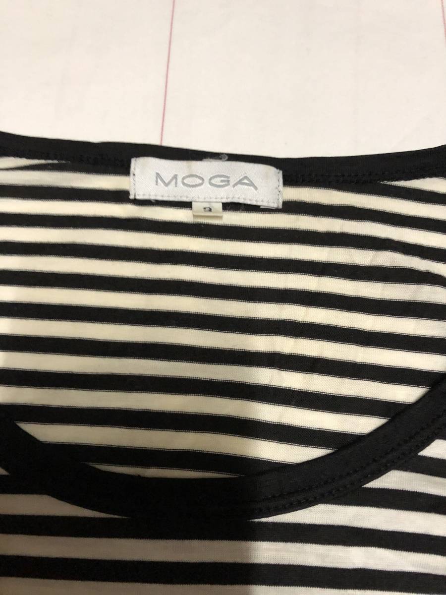  large price decline limited time price selling up secondhand goods MOGA Moga cut and sewn size 3 stripe! after this. season ...! last 1 put on.! first come, first served!