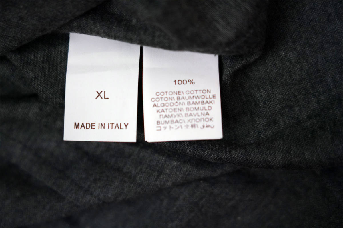  new goods * Brunello Cucinelli BRUNELLO CUCINELLI soft cotton shirt (XL) gray * long sleeve shirt * jump .. fine quality cotton 