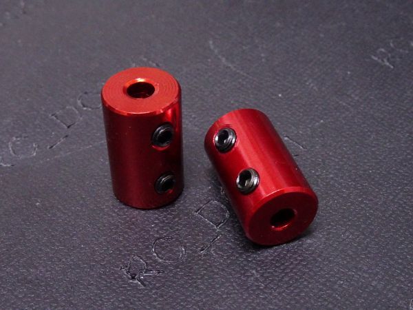 2X4/2MM-4MM/ aluminium / rod joint / connection for / Capri navy blue / hex socket set screw / red / strut coupler joint 