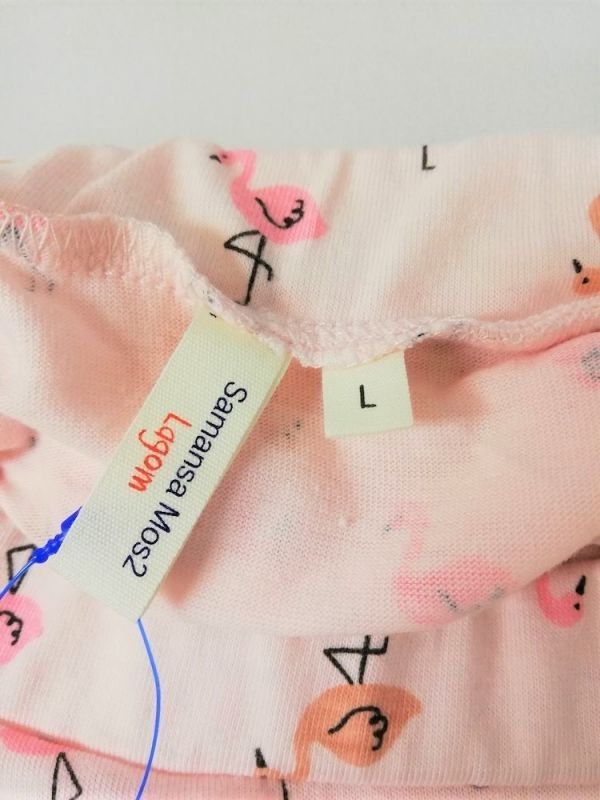 Samansa Mos2sa man sa Moss Moss юбка девочка L общий рисунок фламинго розовый 