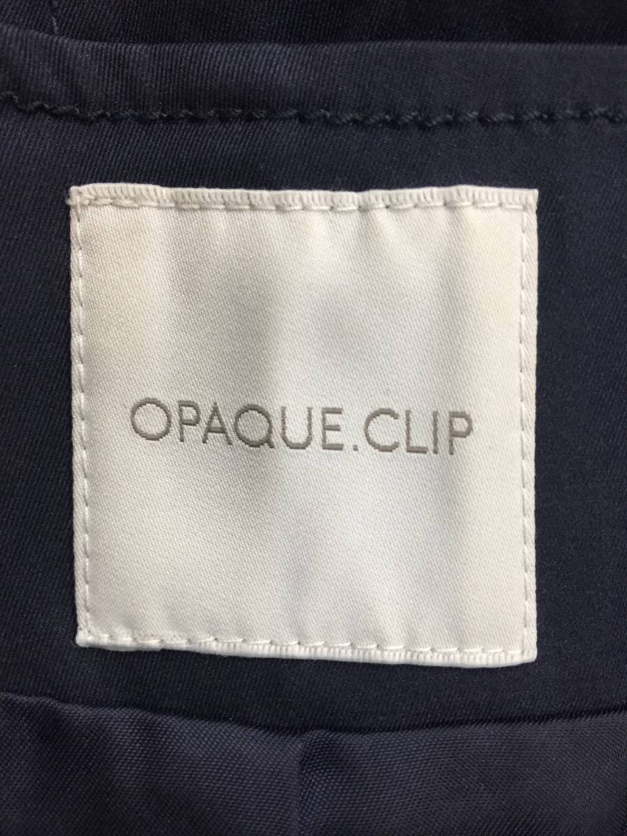 送料無料 トップス ジャケット 上着 ジップアップ 薄手 ネイビー サイズ Ｆ 大人 カジュアル きれい 可愛い シンプル OPAQUE CLIP_画像7