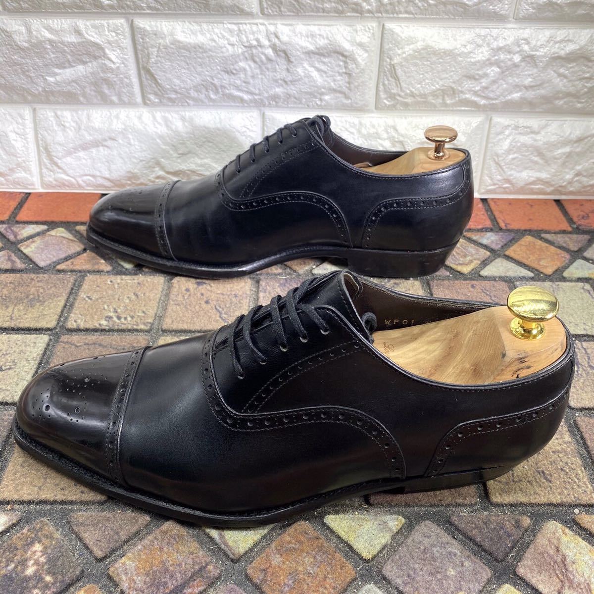 WFG×PERFETTO ワールドフットウェアギャラリー　ペルフェット　ビジネスシューズ　革靴　シューズ　メンズ　7 26.0cm ブラック　黒