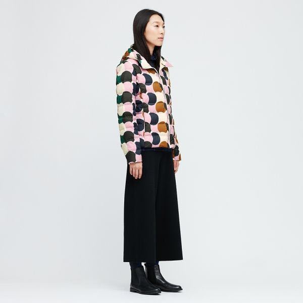 【サイズL 新品】日本未発売 マリメッコ ユニクロ コラボ★ウルトラライトダウンジャケット フード marimekko uniqlo ultra light down_画像2