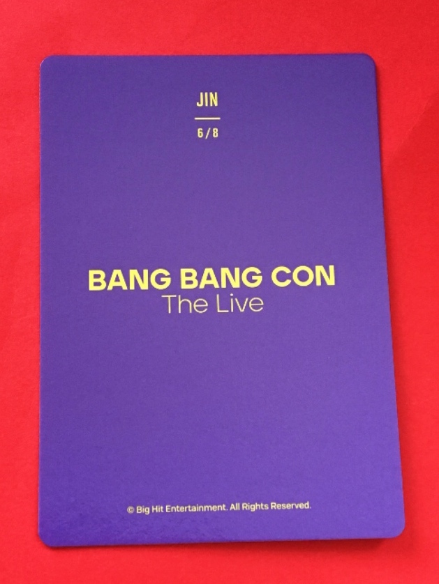 防弾少年団 BTS BANG BANG CON バンバンコン MINI PHOTO CARD ランダム ミニフォトカード トレカ フォト ジン ソクジン JIN 06 即決_画像2