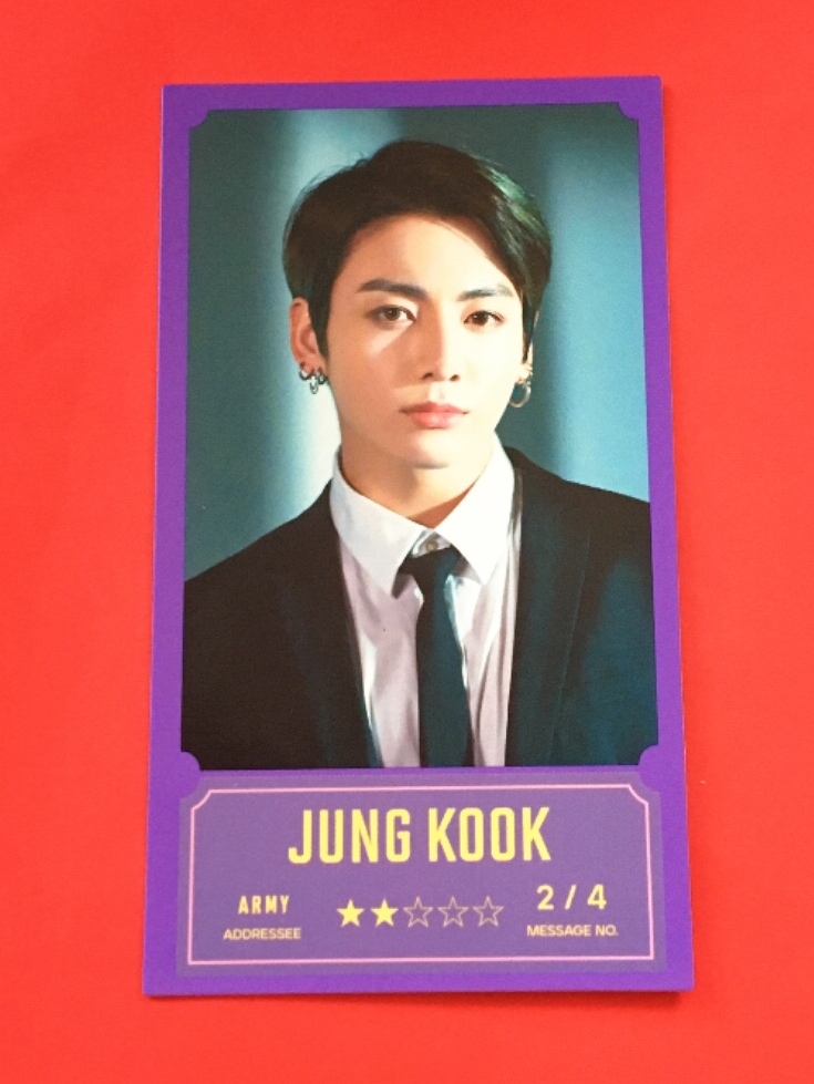 防弾少年団 BTS BANG BANG CON バンバンコン MESSAGE PHOTO メッセージフォト フォトカード トレカ ジョングク グク JUNGKOOK 2即決_画像1