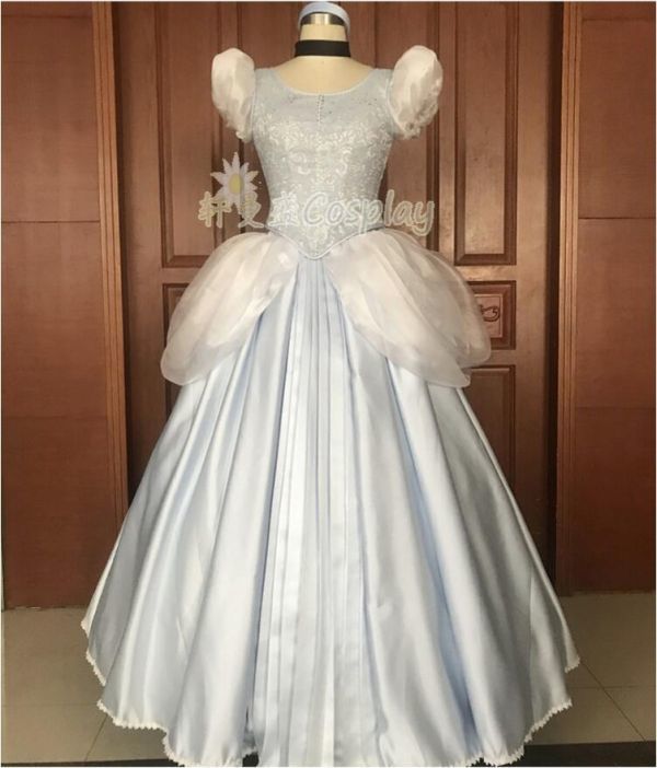 cos7434ディズニー (Disney) Cinderella シンデレラ コスプレ衣装_画像1