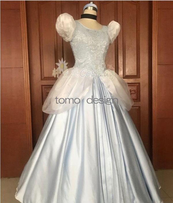 cos7434ディズニー (Disney) Cinderella シンデレラ コスプレ衣装_画像2