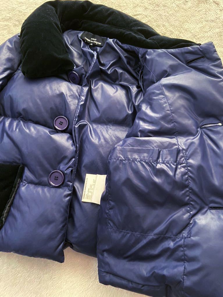 tricot COMME des GARCONS sizeS ダウンジャケット ネイビー パープル
