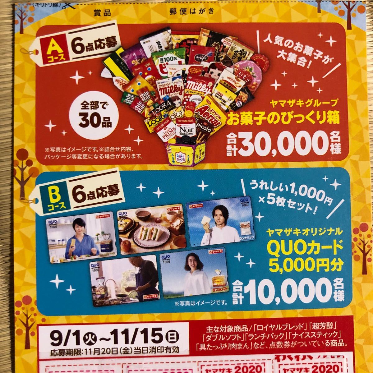 Paypayフリマ 追加 ヤマザキ 秋のわくわくプレゼント 7口 Paypayフリマ 追加 ヤマザキ 秋のわくわくプレゼント 7口