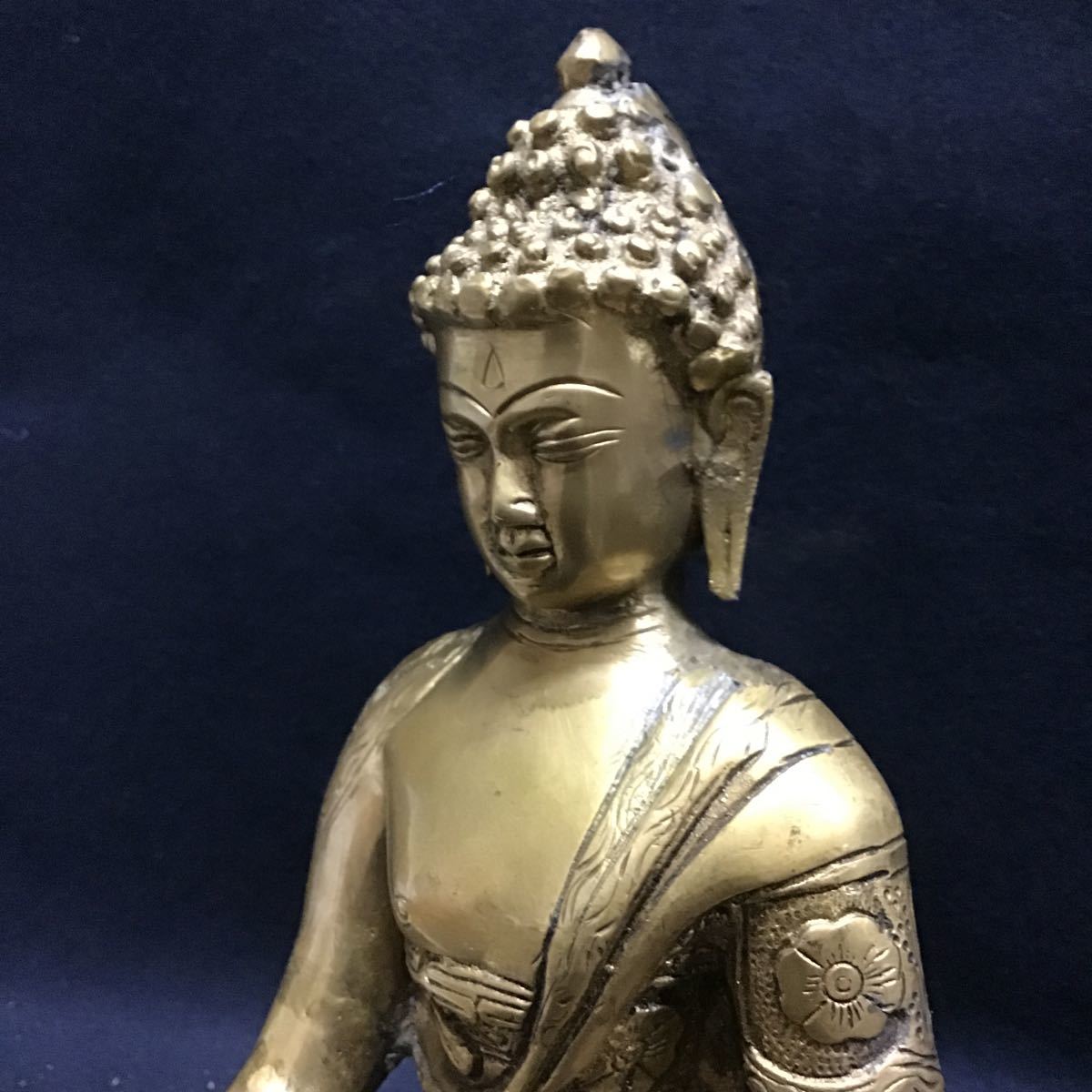 仏教美術 古美術 仏像 阿弥陀如来坐像 チベット仏教 2700g 薬師如来 
