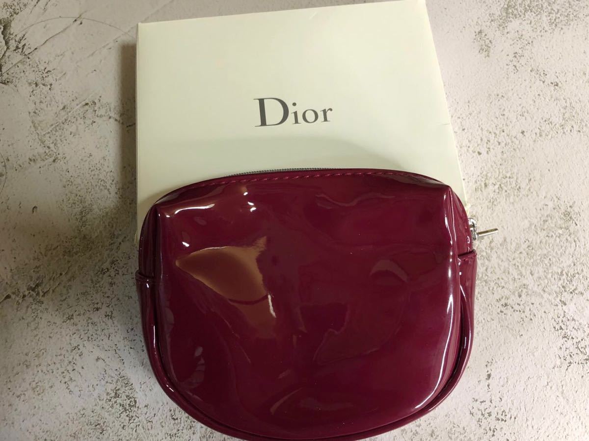 ディオール　Dior　ノベルティ　ポーチ　ワインレッド　海外限定　非売品