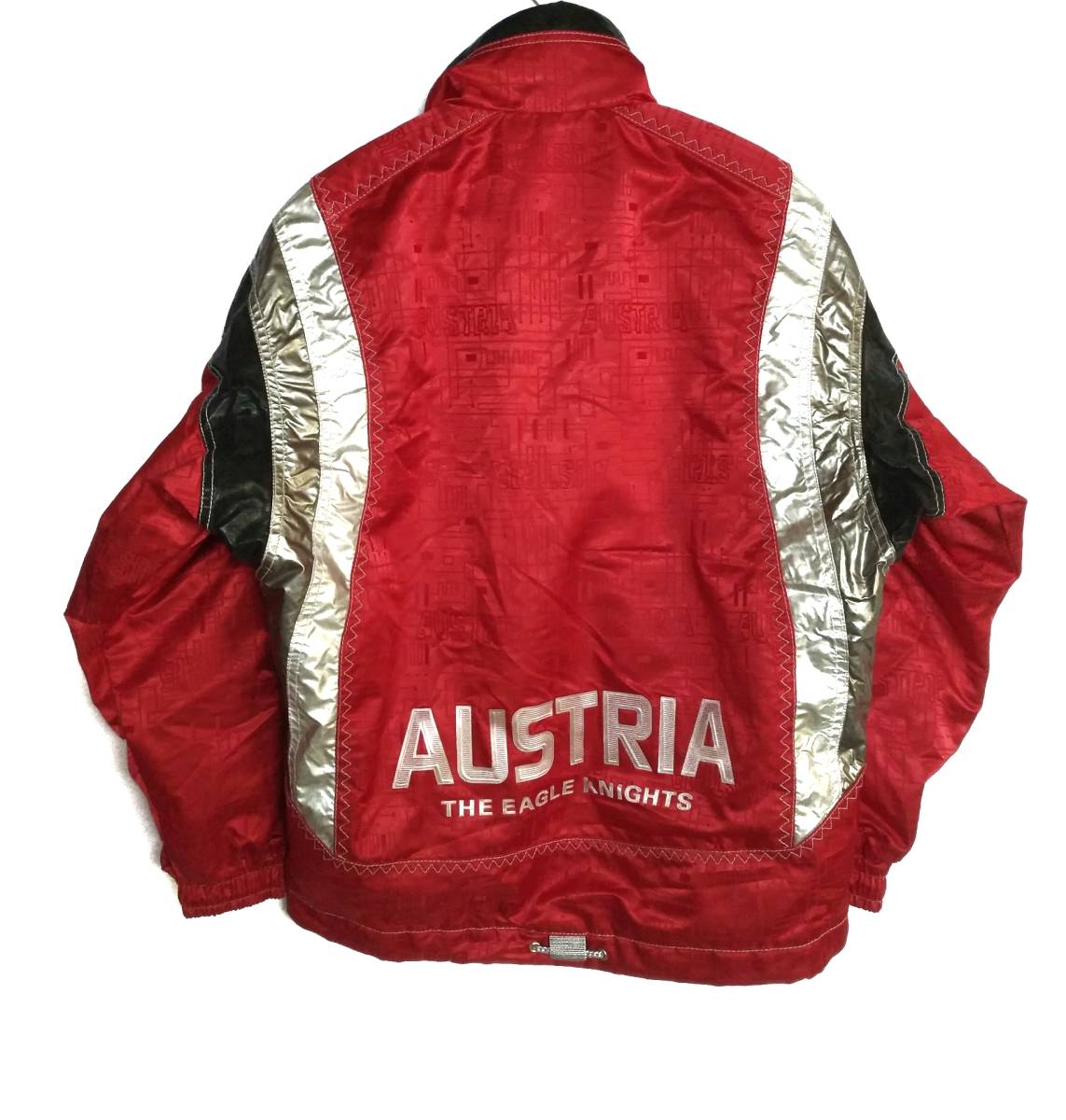 アシックス ASICS オーストリア代表 スキー ナショナルチーム ナイロン シェル ジャケット S 日本製 赤 レッド メンズ Austria  ski ウエア