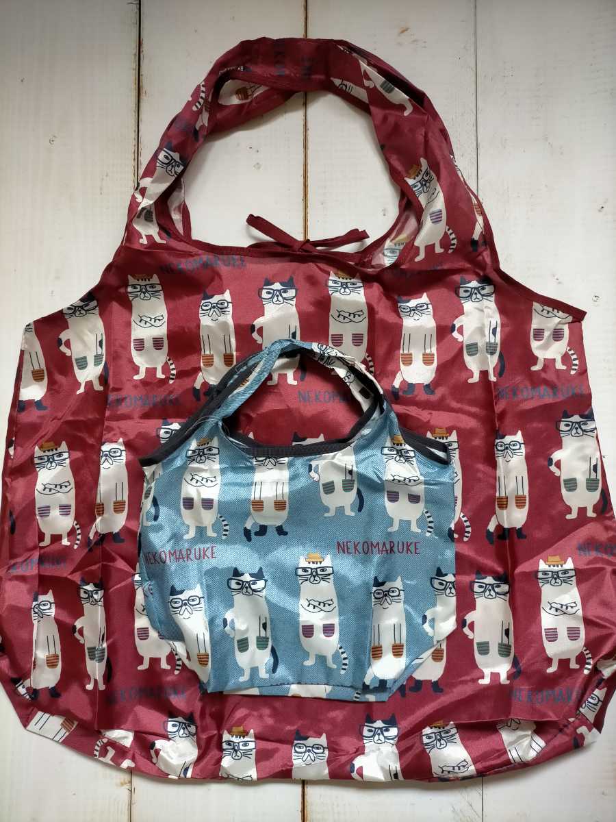  eko-bag! cat ... fully pattern L size red 