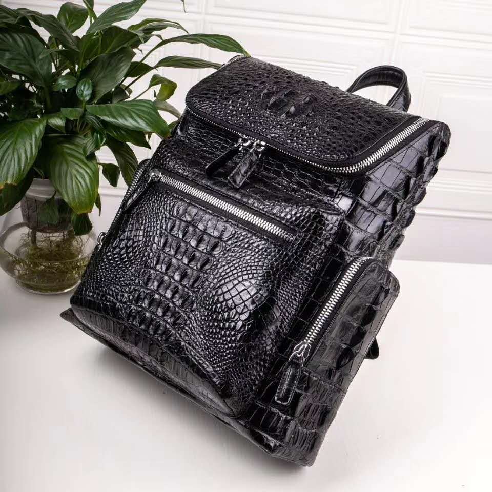 大容量 ワニ革 リュックサック バックパック メンズバッグ クロコダイルレザー 鞄 本革 ファッション 登山バッグ カラー選択可能