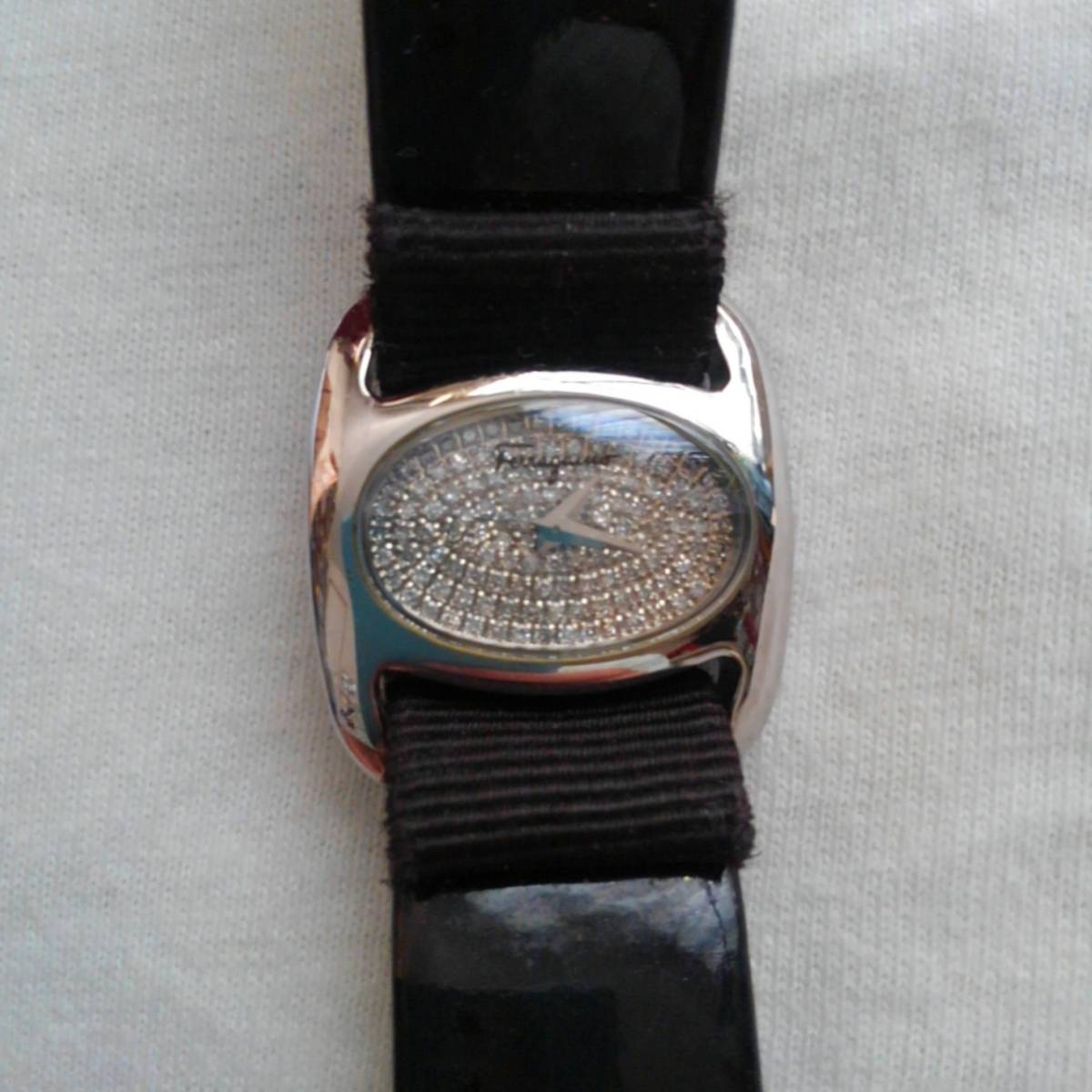  Ferragamo valina full dia ribbon wristwatch 