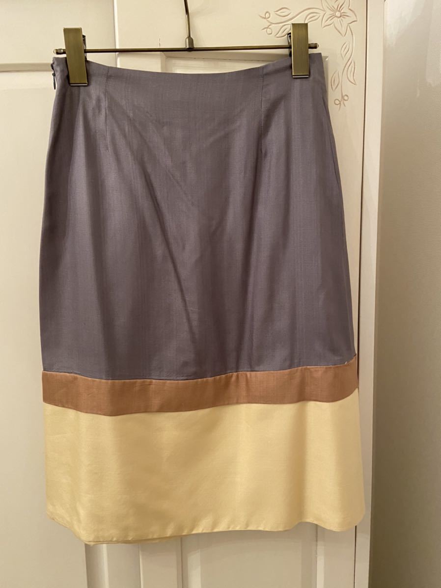 日本製】 マルニのひざ丈スカート☆プリーツスカートフレアスカート
