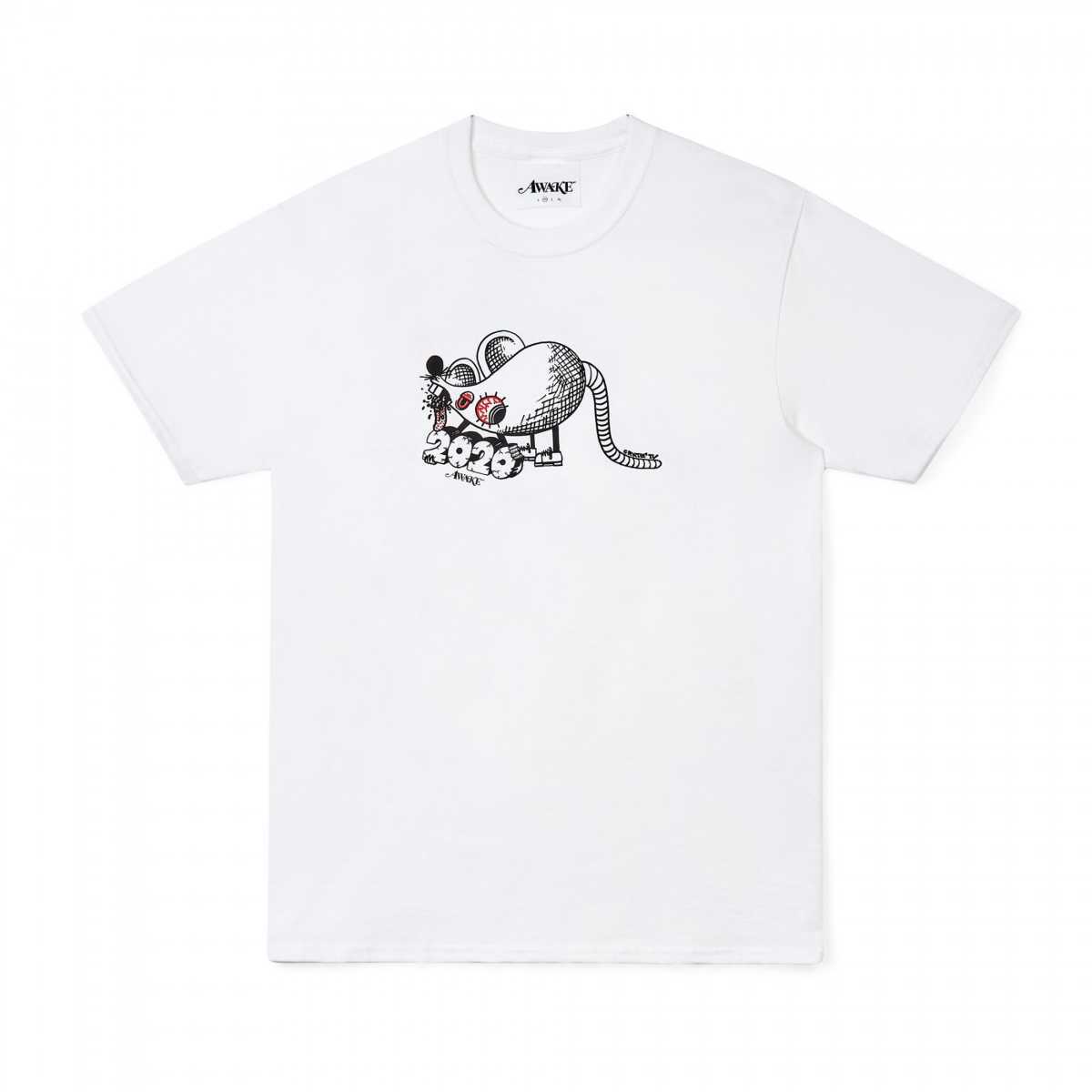 Mサイズ Awake Year of the Rat Tee White ny New York アウェイク ニューヨーク DSM dover street market ホワイト Tee Tシャツ L XL 相当