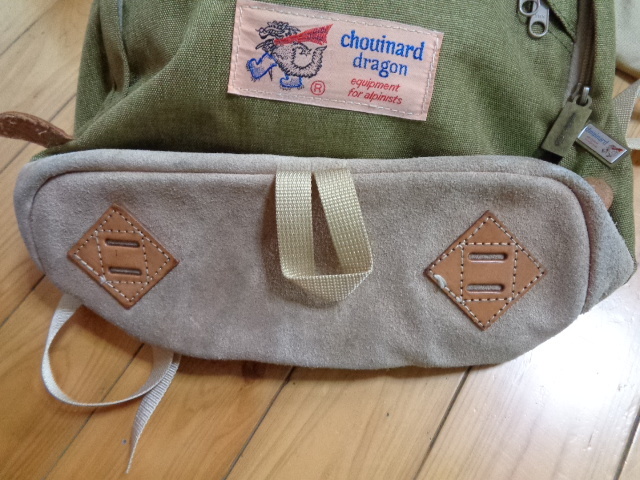 70s～80s Chouinard Dragon Back Pack ★ シュイナードドラゴン バックパック ウグイス/シャンパンゴールド デッドストック _画像9