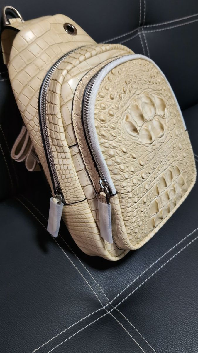 クロコダイル本革 ワニレザーヒマラヤン ボディバッグ 斜め掛け