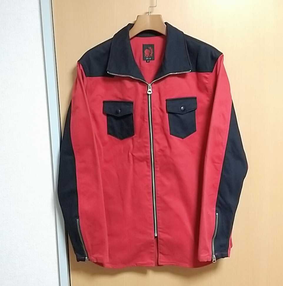 ヤフオク! - RED MOON レッドムーン バイカラージャケット 赤