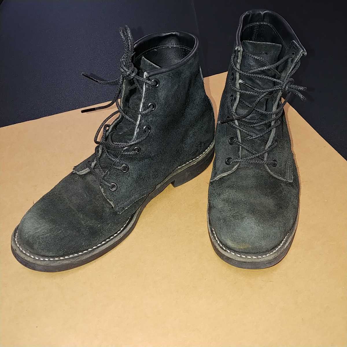 レビューを書けば送料当店負担】 plain 6 97060 CHIPPEWA boots 26cm 最安挑戦中 美品 希少 チペワ アメリカ製 Chippewa プレーントゥ スエード ブーツ