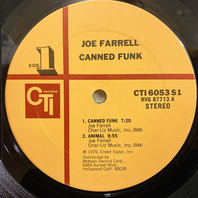 ★即決 Joe Farrell / Canned Funk オリジナル RVG_画像4