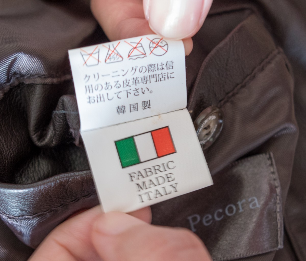 イタリアデザイン イタリア製生地 韓国製 ラムレザージャケット