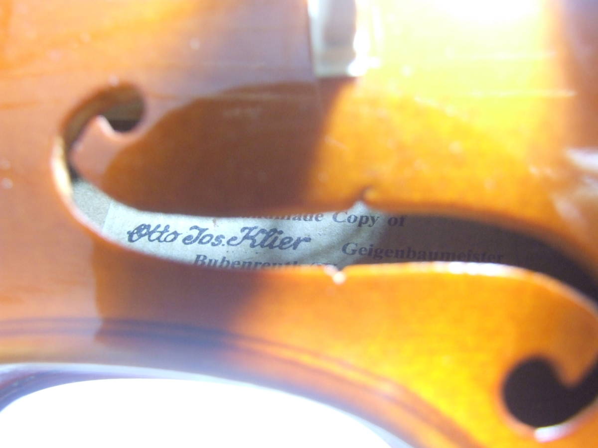  maintenance settled Germany made violin oto-*yozef*k Lee la- minute number 1/4 No2E 1996 year unused bow case Otto Jos klier beautiful goods set 