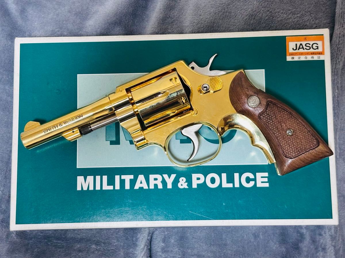 S&W Kフレーム用 実物 メダリオン付き コクサイ MGC タナカ S&W Kフレーム用 木製グリップ メダリオン付き コクサイ MGC