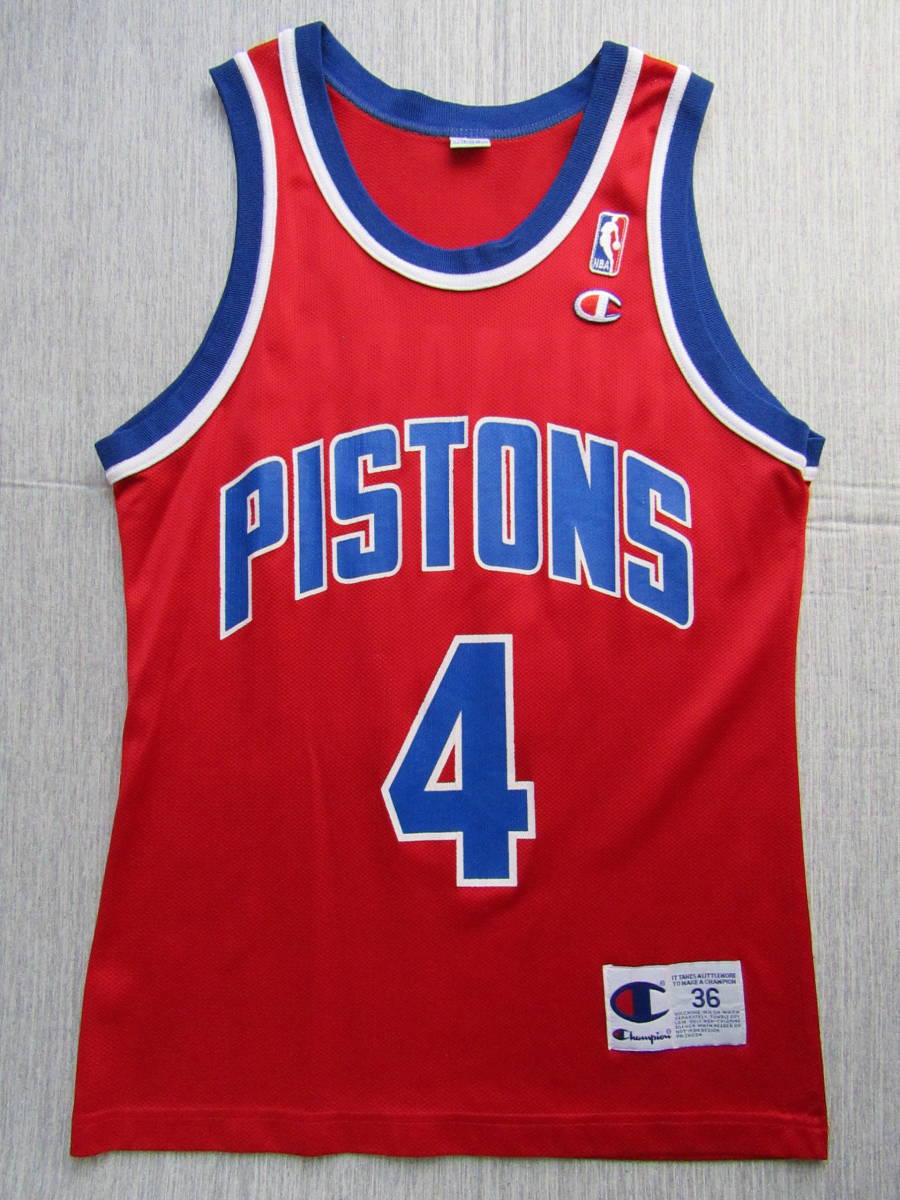 90s NBA PISTONS ジョー・デュマース デトロイト・ピストンズ ユニフォーム ジャージ タンクトップ チャンピオン製 当時物 90s NBA PISTONS ジョー・デュマース デトロイト・ピストンズ ユニフォーム ジャージ タンクトップ チャンピオン製 当時物