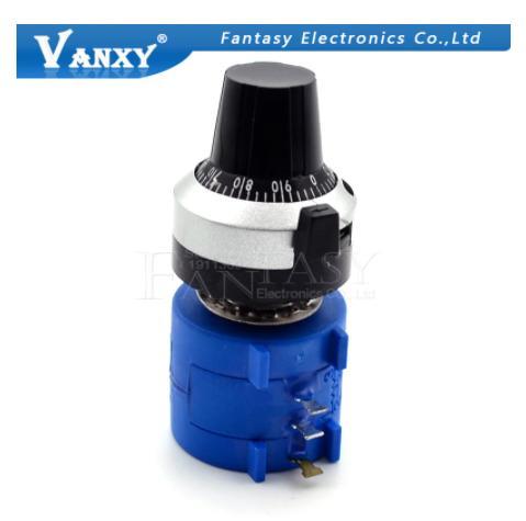 3590S-2 3590s series precise multi Turn potentiometer 10 ring adjustment possible resistance + 1 piece . on . does rotary 6.35 millimeter meter knob 