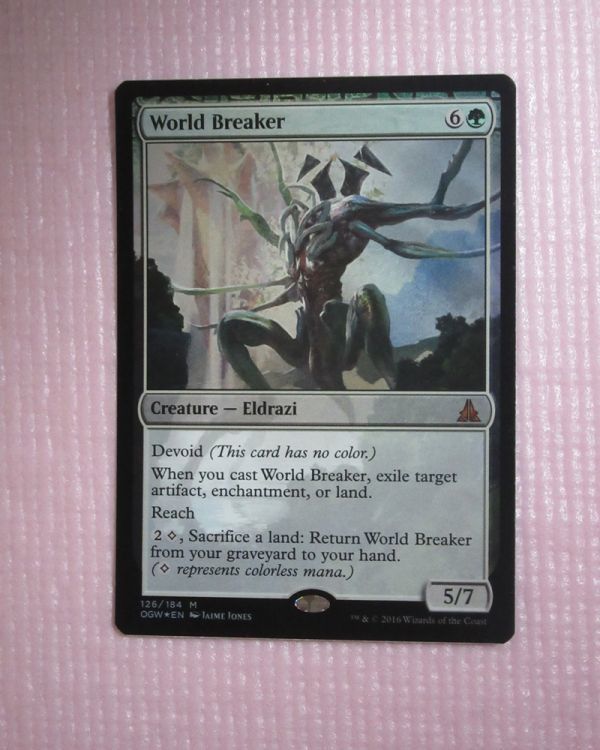 mtg　foil　英語版　OGW　世界を壊すもの/World Breaker　1枚まで　即決_画像1