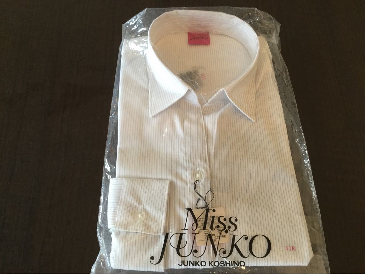 レディース 長袖シャツ　サイズ11 MISS JUNKO ブラウス　ドレスシャツ